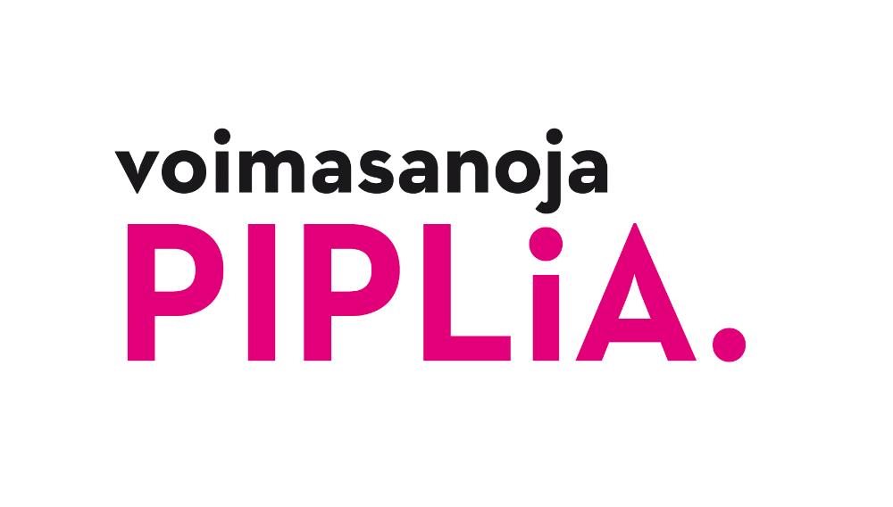 Voimasanoja Piplia. Pipliaseuran logo.