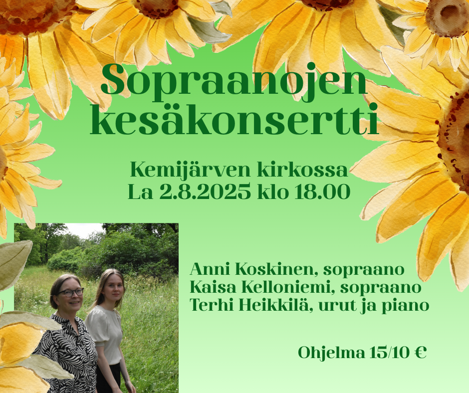 Sopraanojen kesäkonsertti Anni ja Kaisa