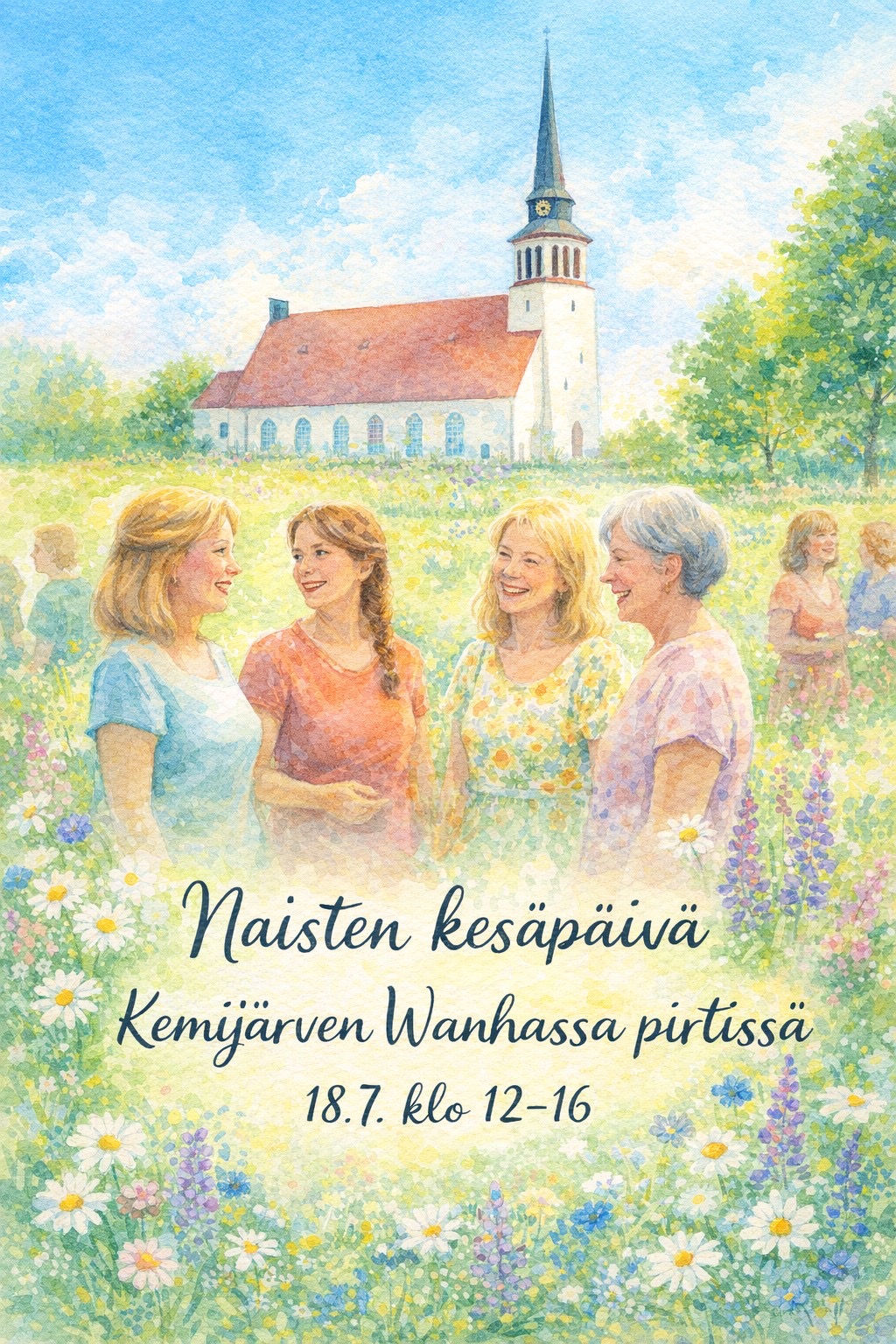 Naisten päivä Kemijärven seurakunnassa - juliste